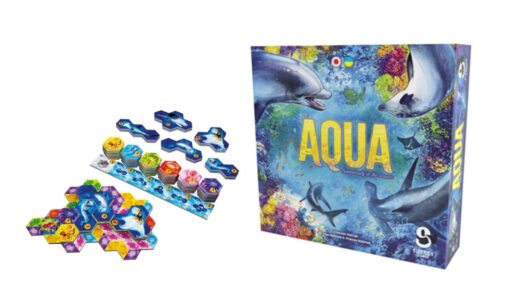 サンゴ礁を中心に海の生態系を作り上げるタイル配置ゲーム『アクア／AQUA』2月上旬発売